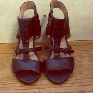 Miz Mooz black block heel sandals